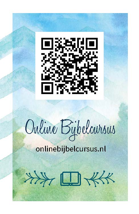 Visitekaartje Online Bijbelcursus (25x)