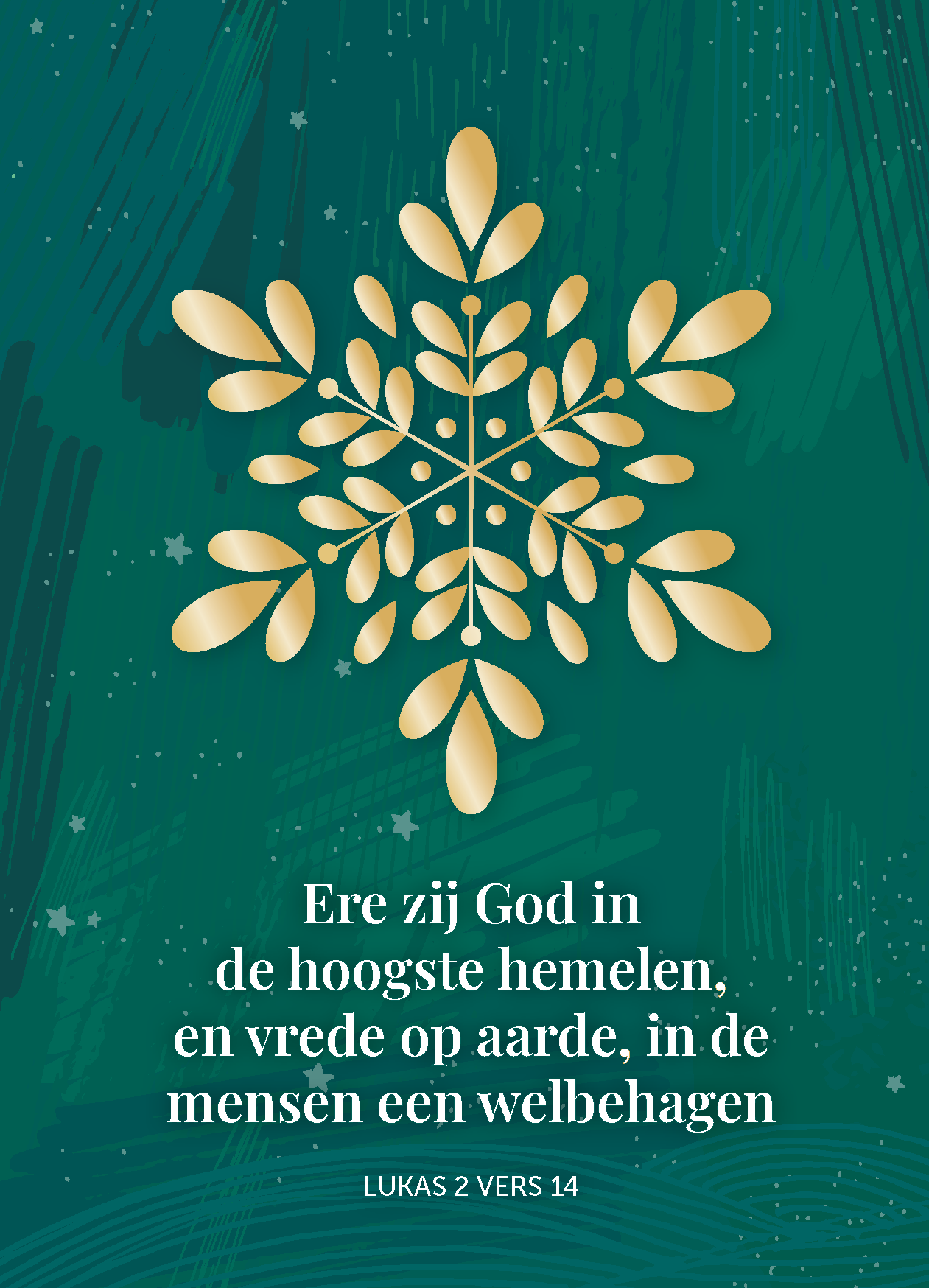 Kerstfolder 'Ere zij God' (25x)