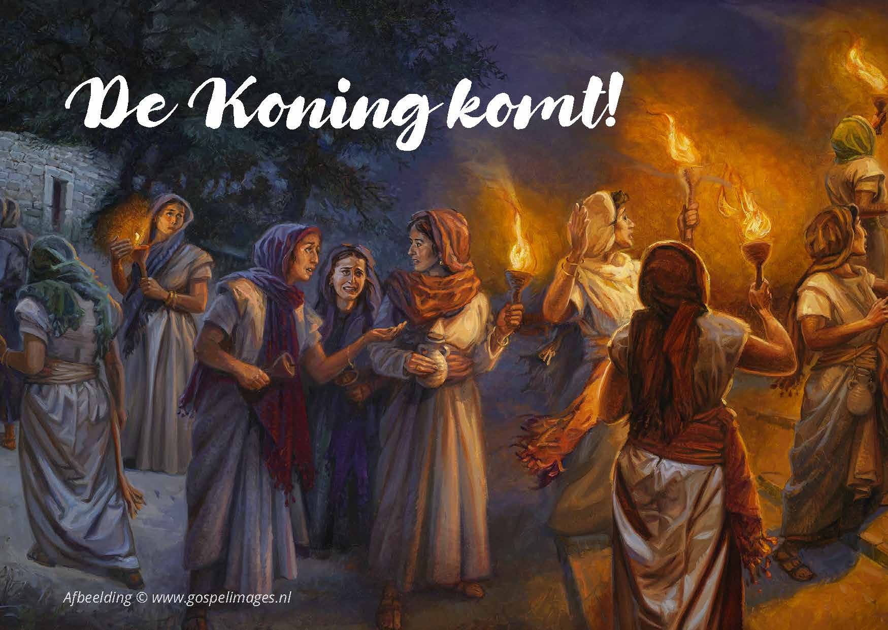 Uitdeelkaart De Koning komt! (25x)