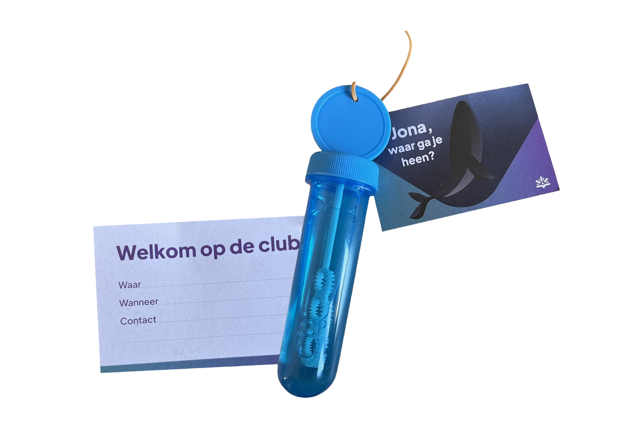Bellenblaas met uitnodiging