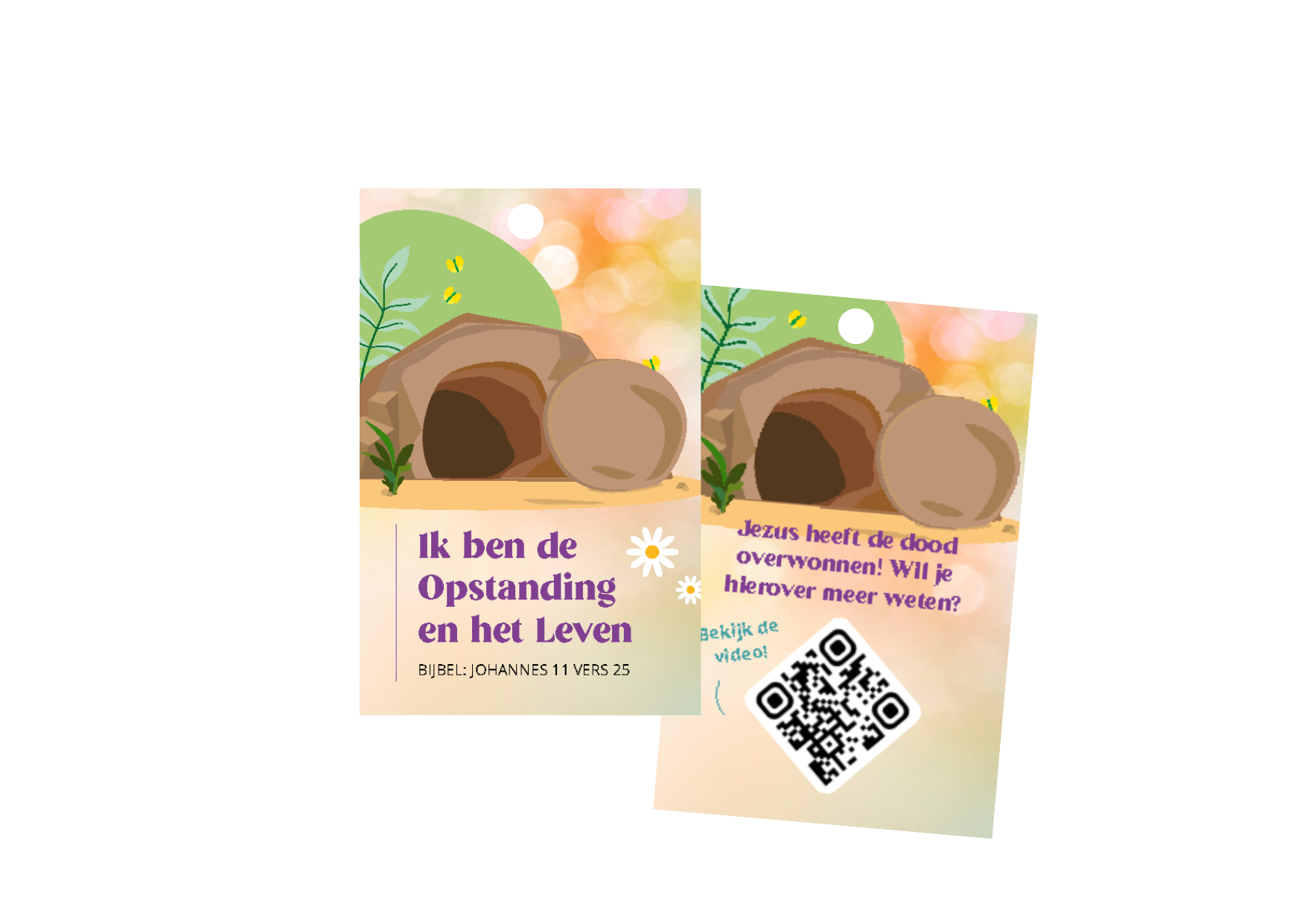 Visitekaartje Goede Vrijdag-Pasen | Ik ben de Opstanding (25x)